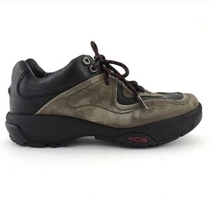 Rockport XCS Women's Tan Black Leather Lace-Up Hiking Trekking Shoes Sz 6
